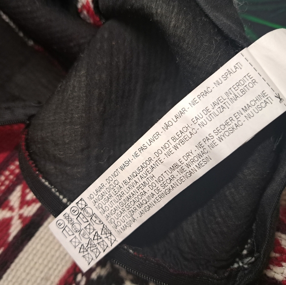 Zara wool tapestry skirt XS, white red black pattern, Aztec, tribal - Picture 5 of 7